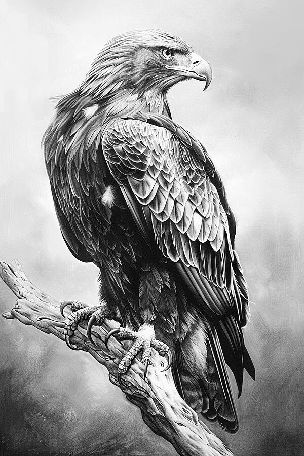 Golden Eagle Eye Digital Art by Athena Mckinzie