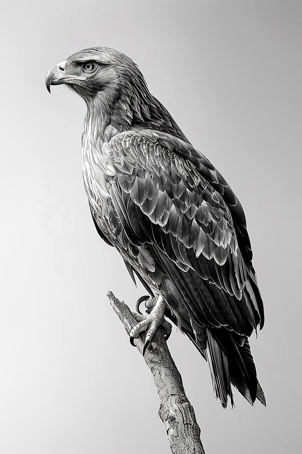 Golden Eagle Stand By Digital Art