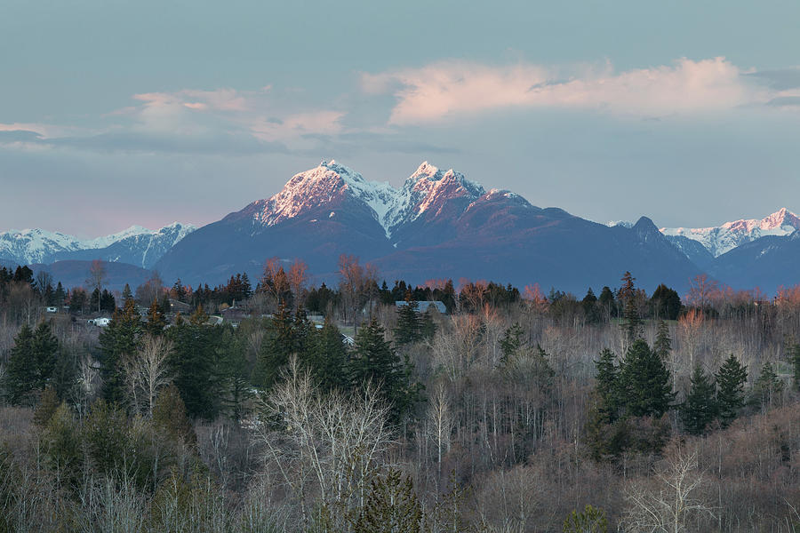 Golden Ears from South Langley Photograph by Michael Russell