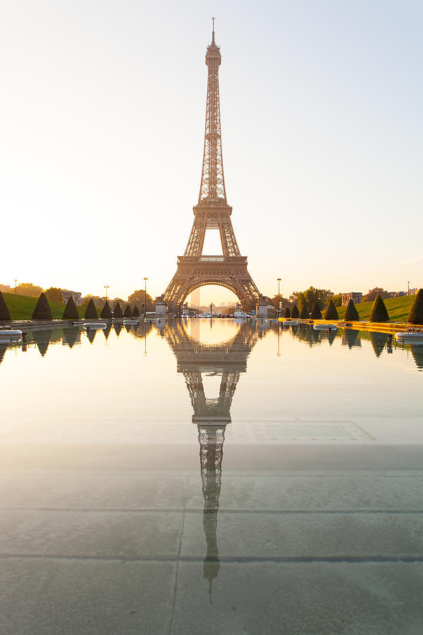 Golden Eiffel Tower Photograph by by Piotr Jaczewski