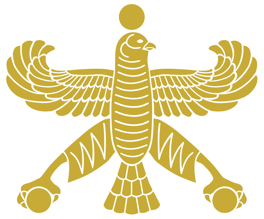 Golden Falcon Standard Of Cyrus The Great Digital Art By A Z Fine Art America 