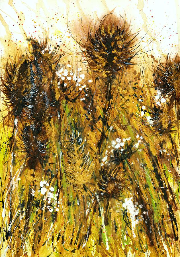 Golden field Painting by Nataliya Vetter