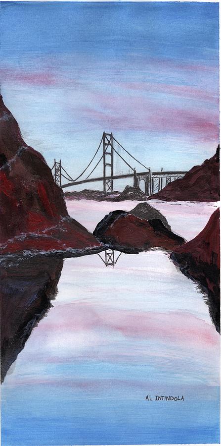 Golden Gate Painting by Al Intindola