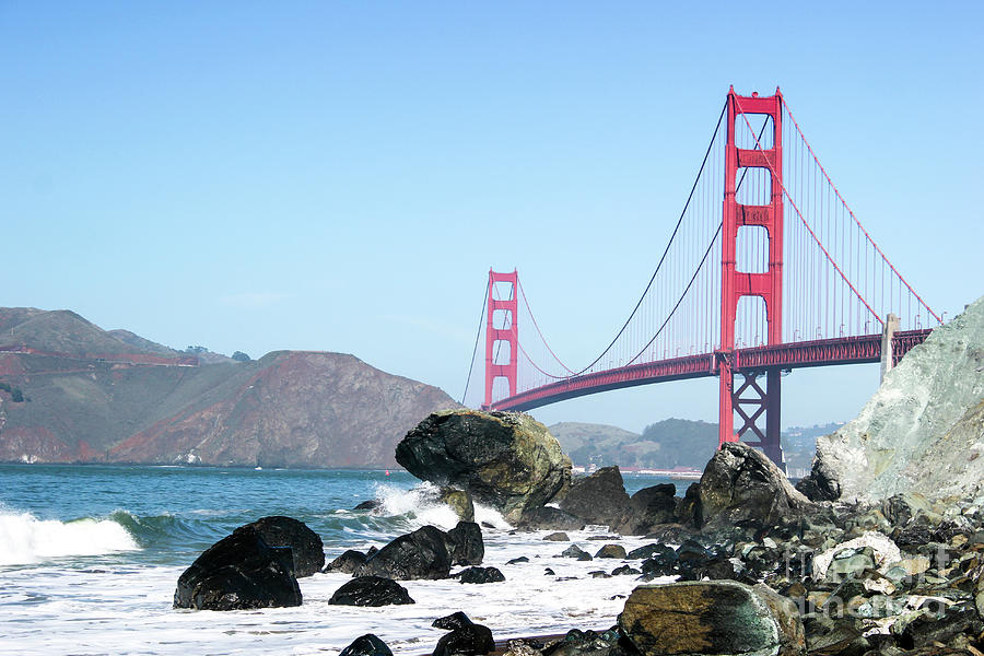 Golden Gate Beach Photograph by Wilko van de Kamp Fine Photo Art