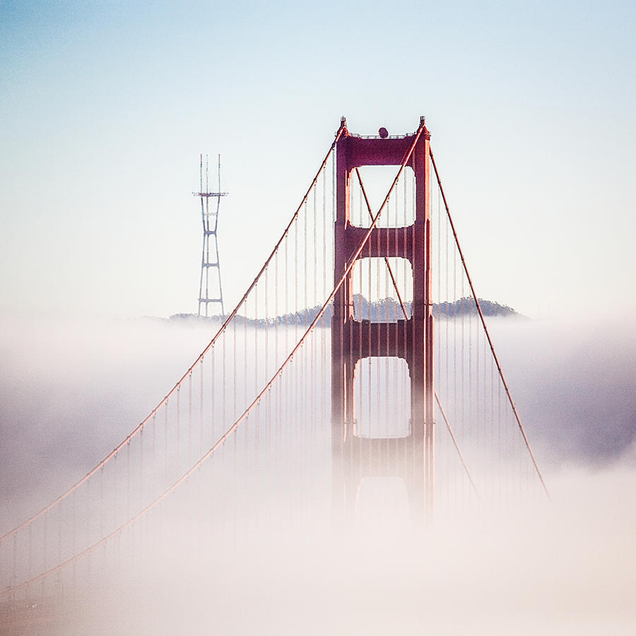 Golden Gate And Sutro Tower Photograph By David Bearden   Fine Art America