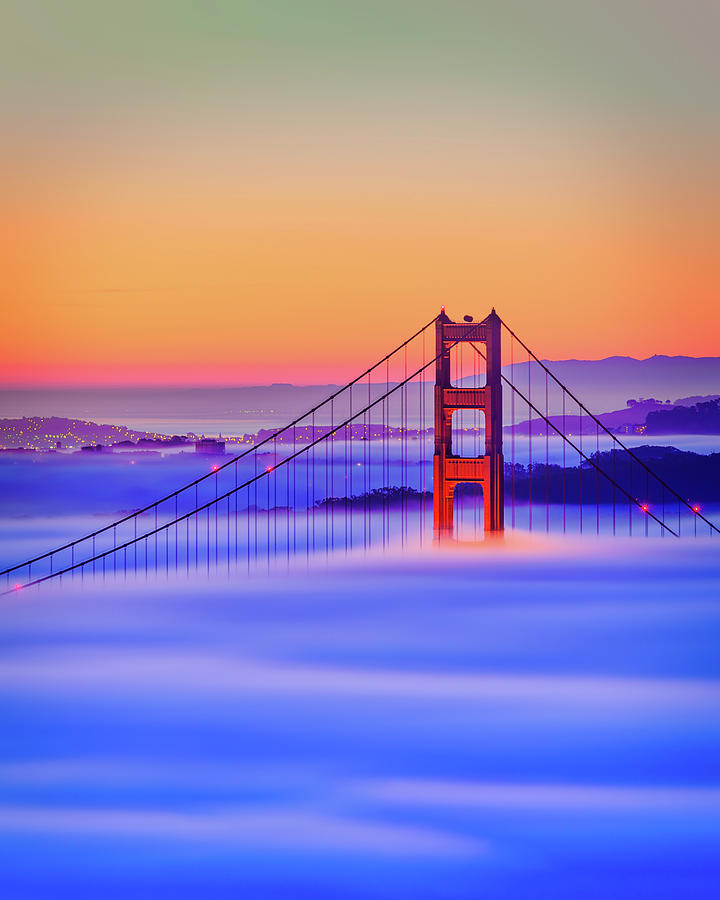 Golden Gate Bridge At Dawn Photograph