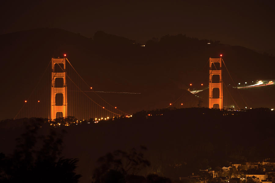 Golden Gate Bridge at night Photograph by Celso Diniz | Pixels