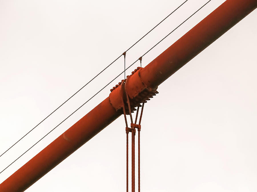 Golden Gate Bridge Cable Photograph by Alberto Zanoni