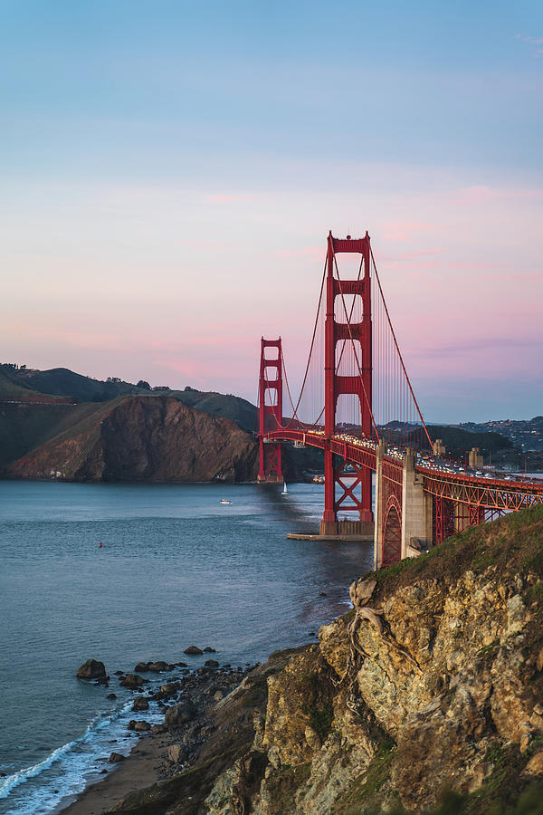 Golden Gate Bridge During Golden Hour Photograph by Brannon Naito ...