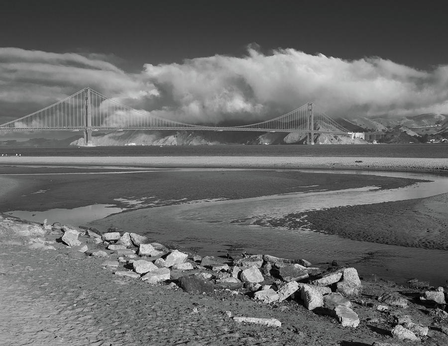 Golden Gate Bridge from East Beach Photograph by Ken Stampfer