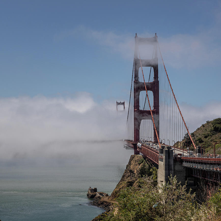 Golden Gate Bridge from Marin Photograph by Lars Mikkelsen