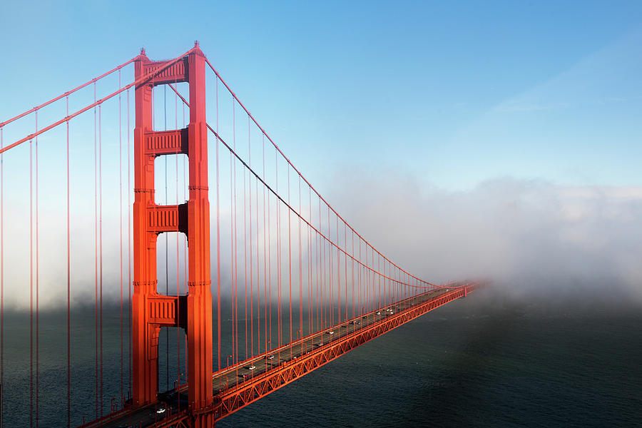 Golden Gate Bridge Photograph - Golden Gate Bridge in San Francisco, California by Carol Highsmith