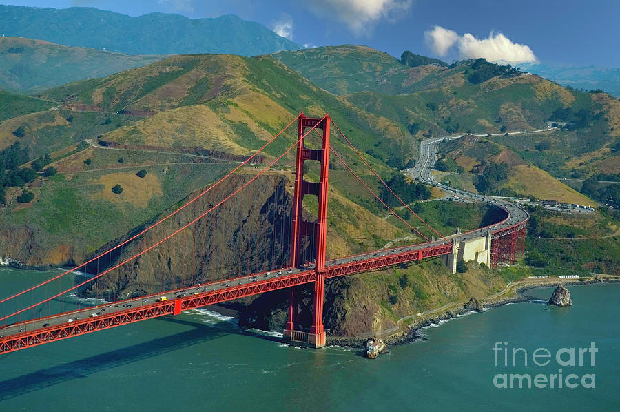 Golden Gate Bridge Photograph - Golden Gate Bridge by Julia Robertson-Armstrong