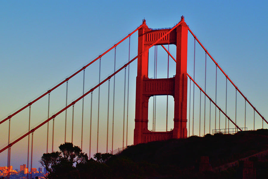 Golden Gate Bridge Marin Headlands Vista Point Photograph by Mark Norman