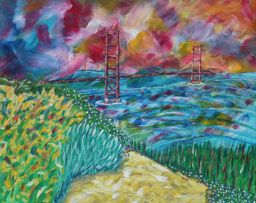 Golden Gate Bridge Painting by Mark Ross