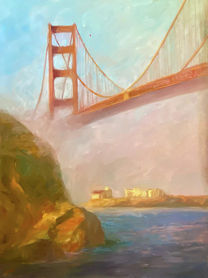 Golden Gate Bridge Painting By Martha Safra   Fine Art America