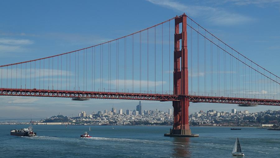 Architecture Photograph - Golden Gate Bridge by Ocean View Photography