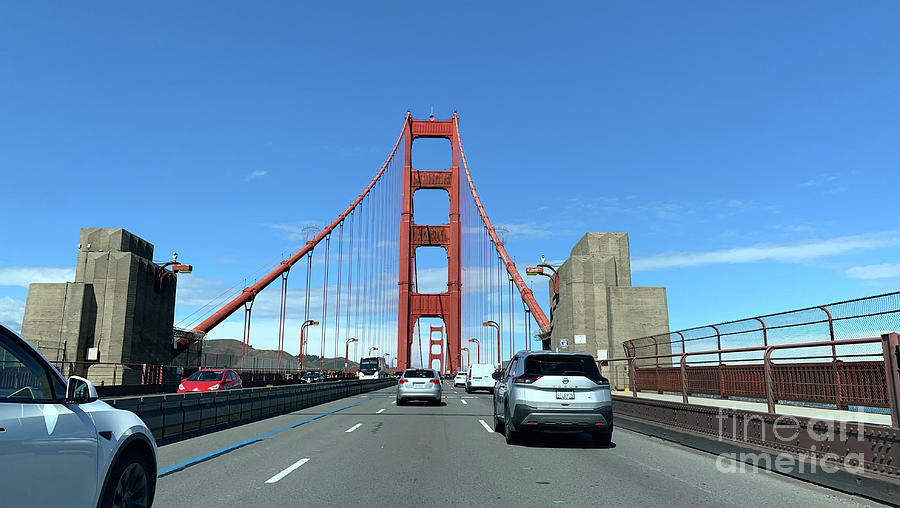 San Francisco Photograph - Golden Gate Bridge Street View 2 by Peter Awax