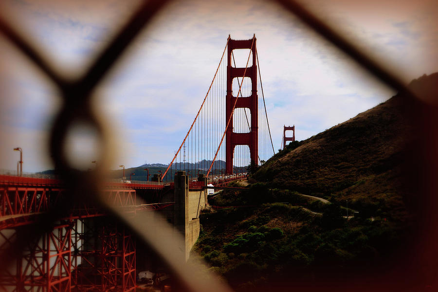 Golden Gate Bridge, Through The Links Photograph by Glenn McCarthy Art and Photography