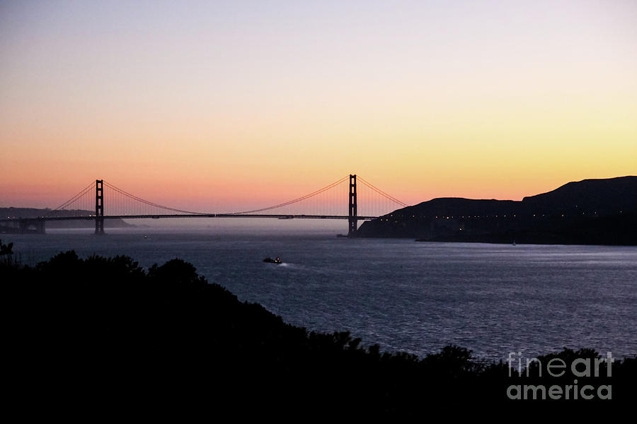 Golden Gate Bridge Twilight Photograph by Suzanne Luft