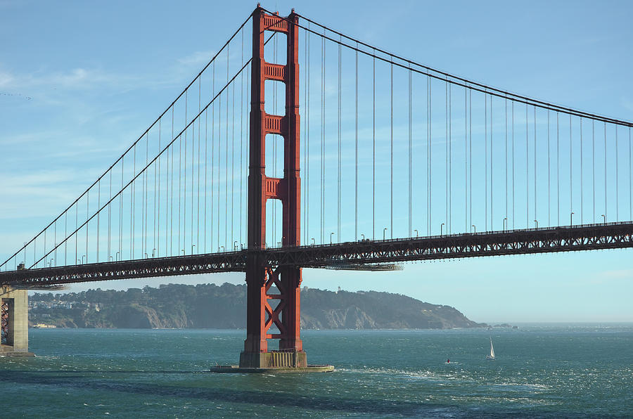 Golden Gate Bridge View towards Fort Point San Francisco Photograph by Shawn OBrien