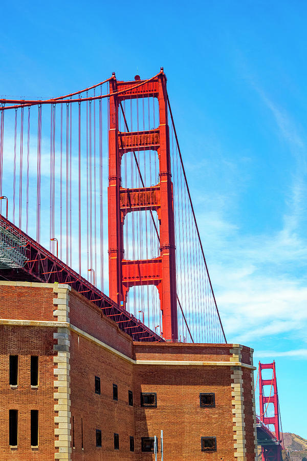 Golden Gate Bridge With Fort Point Photograph by Bonnie Follett