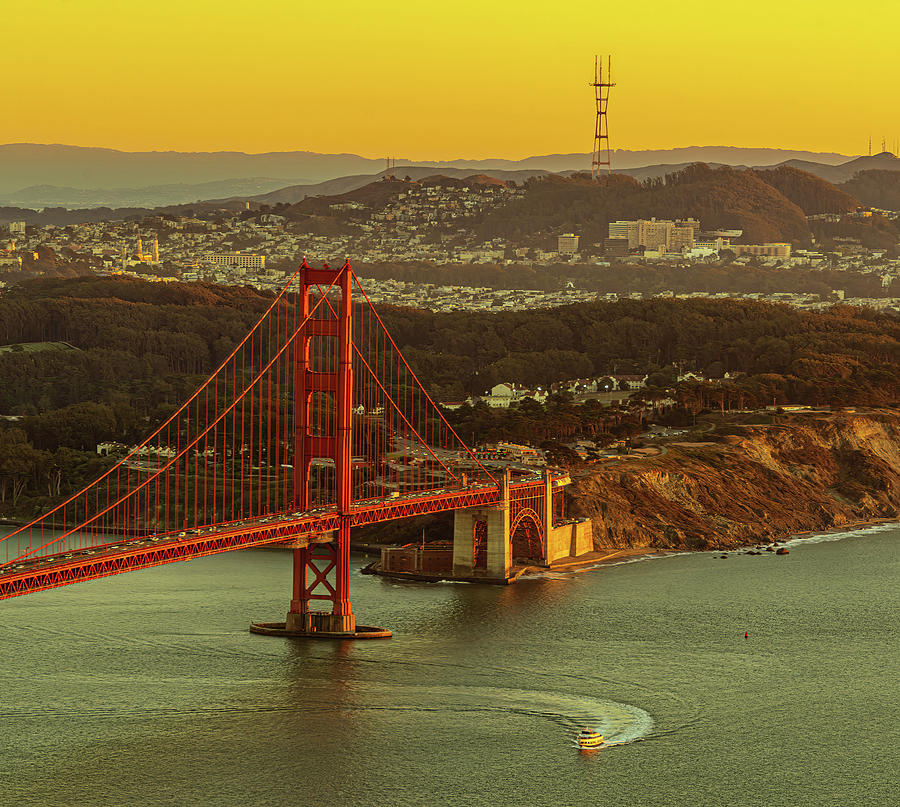 Golden Gate Bridge And The Sutro Tower Photograph By Kristen Wilkinson