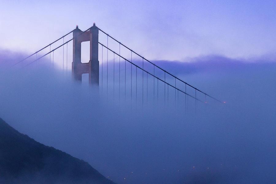 Golden Gate Fog Blast Photograph by David Fountain