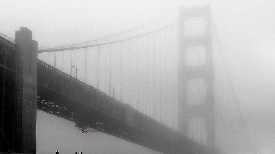 Golden Gate in Black and White Photograph by Carol Jorgensen