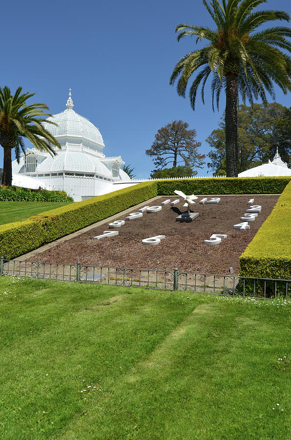 Golden Gate Park Conservatory of Flowers Lawn Clock San Francisco CA Photograph by Shawn OBrien