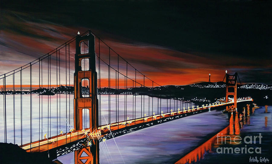 Golden Gate San Francisco Painting by Galya Koleva