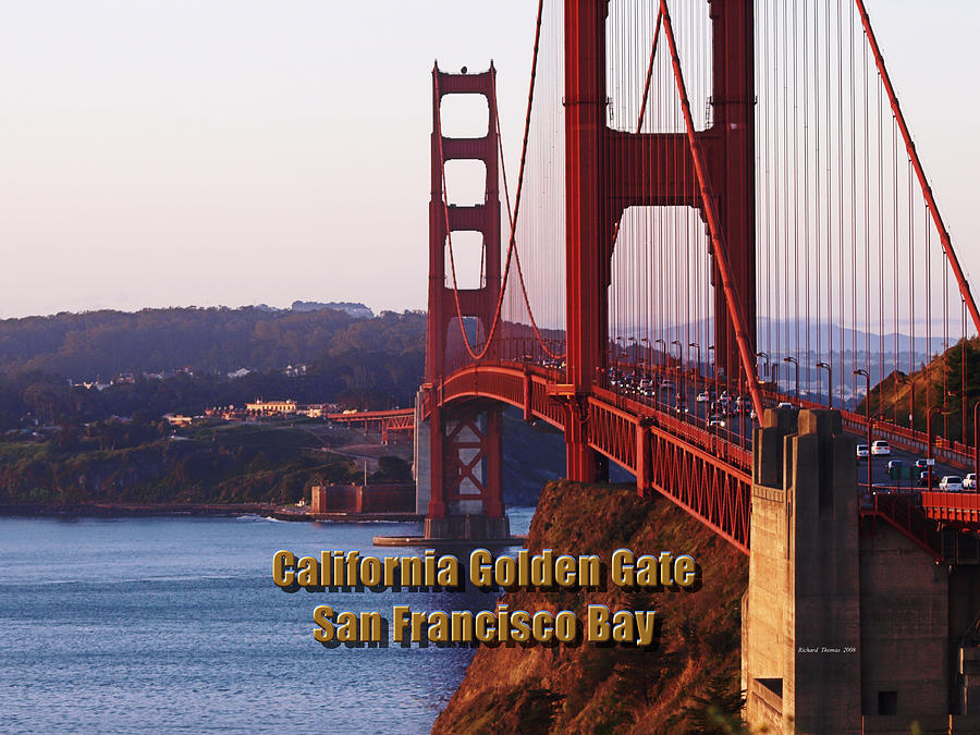Golden Gate Span Photograph by Richard Thomas
