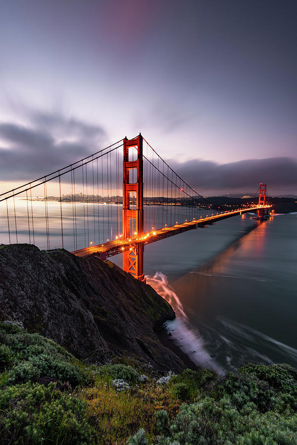 Golden Gate Sunrise Photograph by Jamie Verdun - Fine Art America