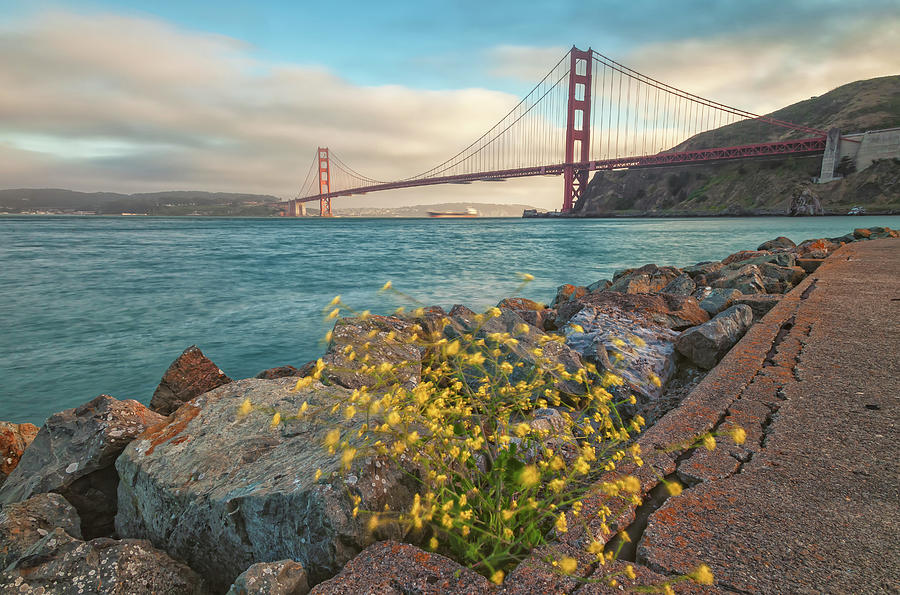 Golden Gate Sunset 2 Photograph by Jonathan Nguyen
