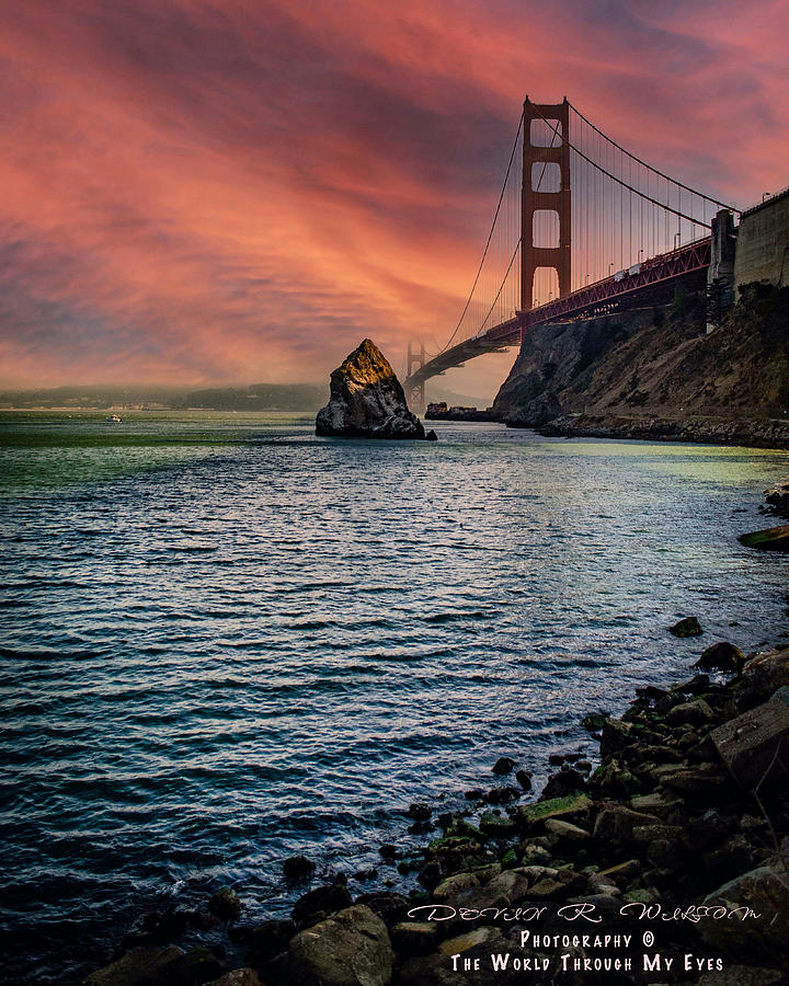 Golden Gate Sunset Photograph by Devin Wilson