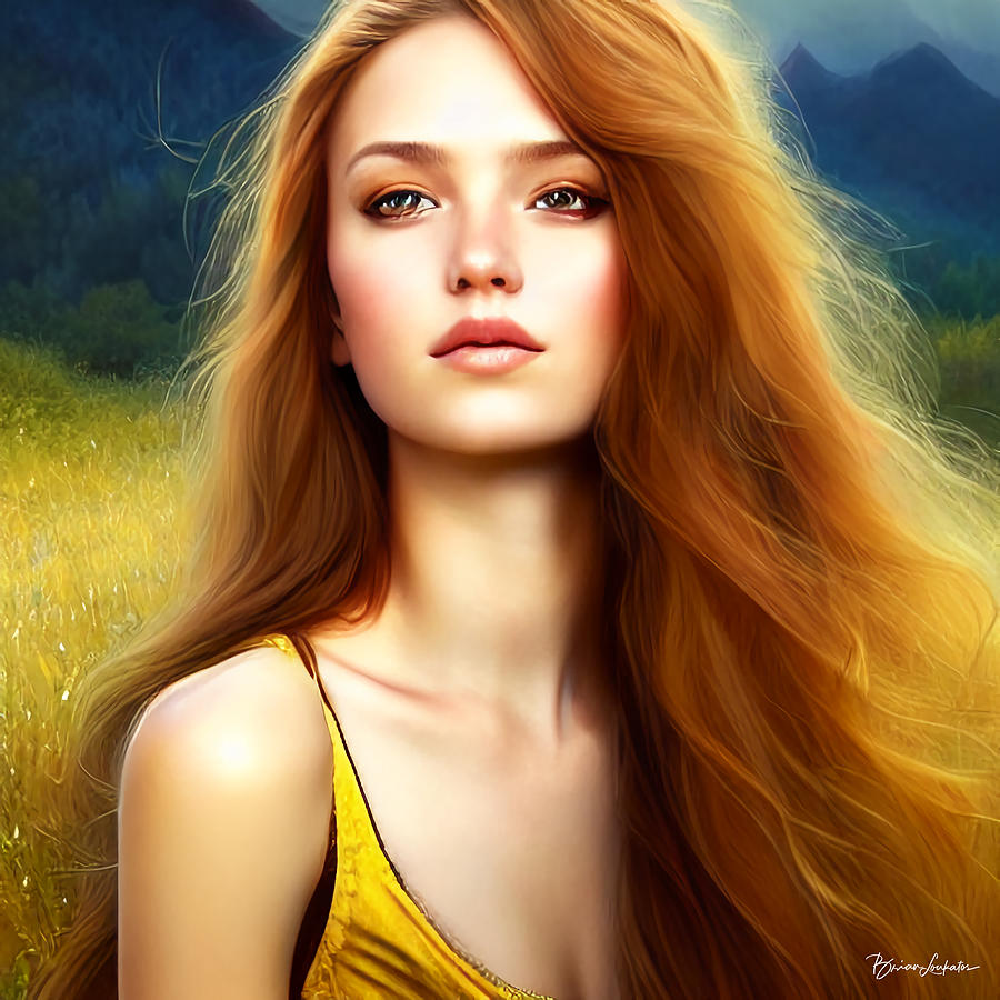 Golden Girl Digital Art by Brian Loukatos - Fine Art America