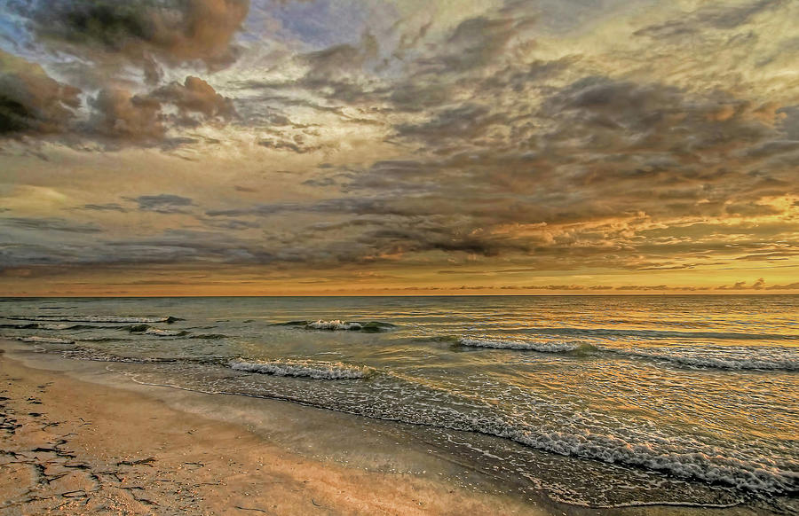 Golden Glow 2 - Clouds Photograph by HH Photography of Florida