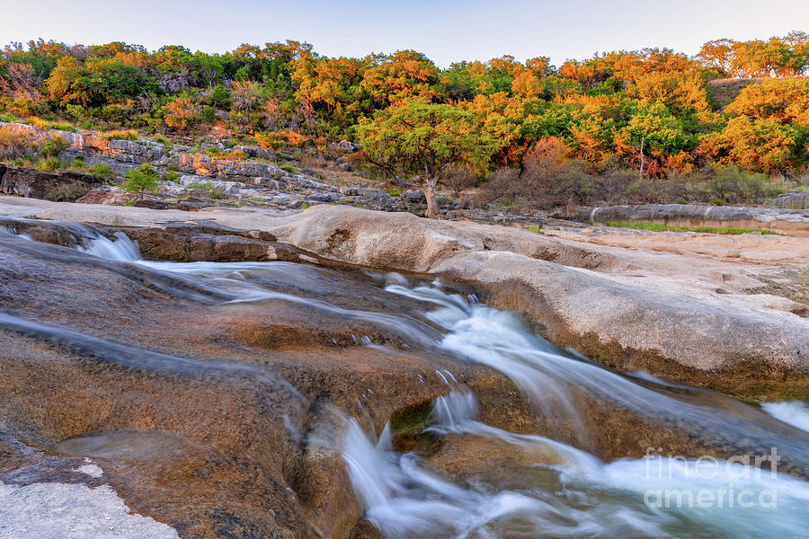 Golden Glow at Pedernales Falls Photograph by Bee Creek Photography ...