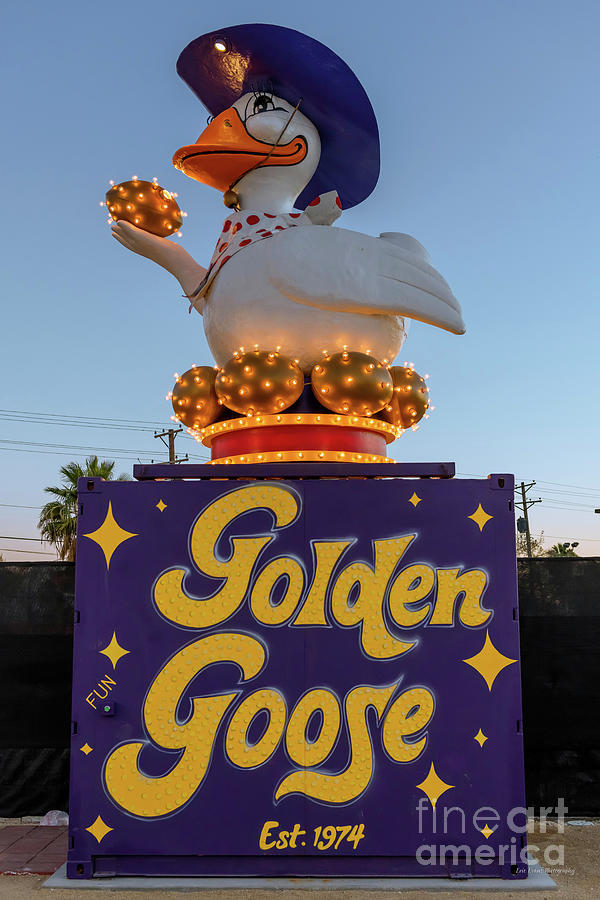 Golden Goose Full Fremont Street Las Vegas Restored Photograph by Aloha ...