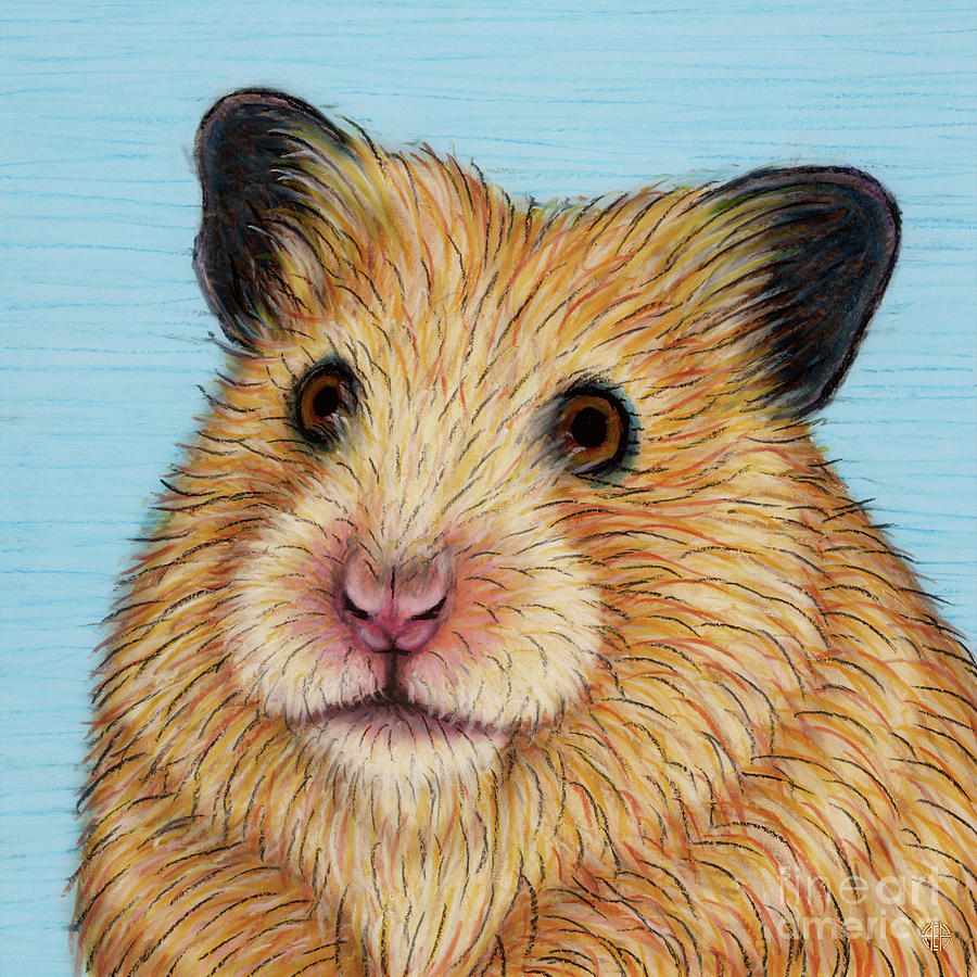 Golden Hamster Painting by Amy E Fraser