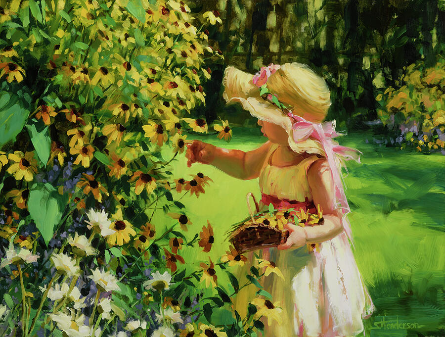 Golden Harvest Painting by Steve Henderson Golden Harvest Painting by Steve Henderson