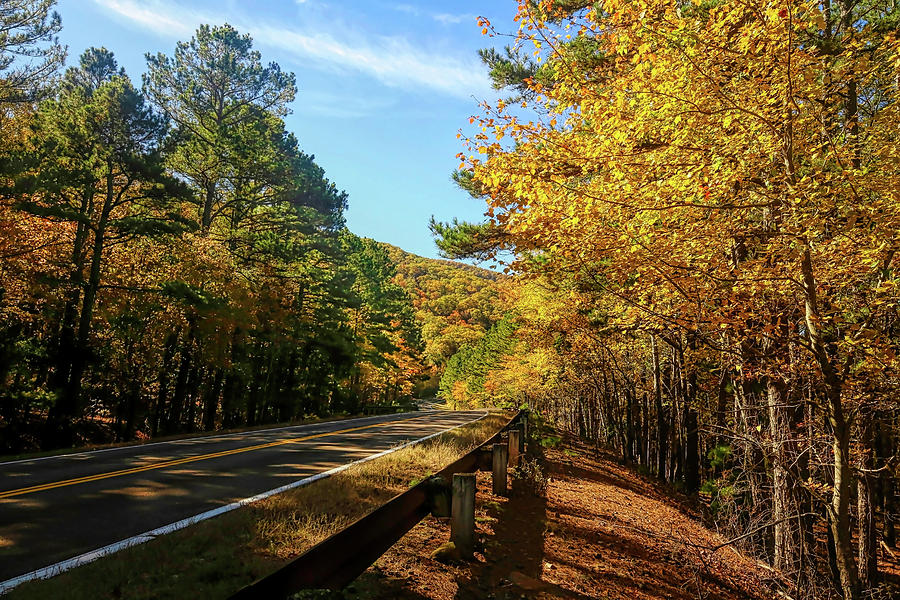 Golden Highway Talimena Scenic Drive Photograph