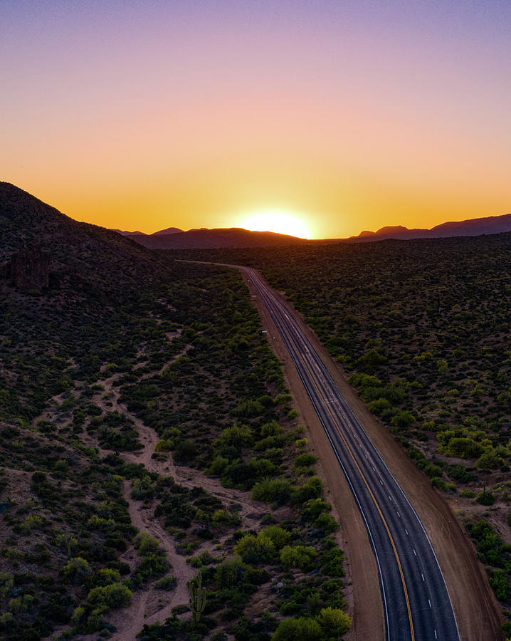 Golden Hour Arizona Sunset Pathway Photograph by Anthony Giammarino