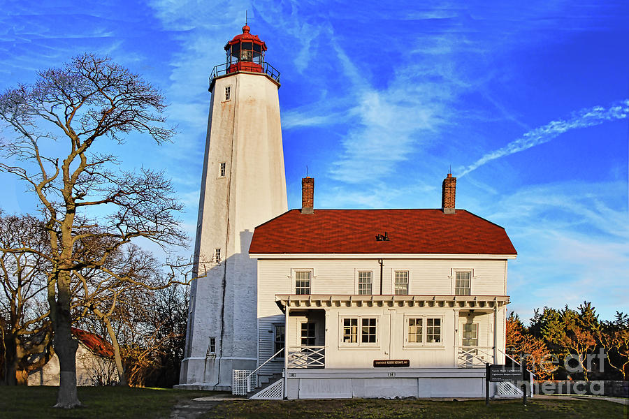 Golden Hour at Sandy Hook Lighthouse Photograph by Regina Geoghan