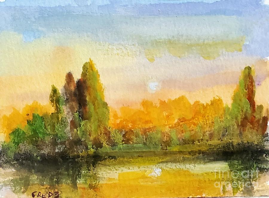Golden Hour Painting by Fred Wilson