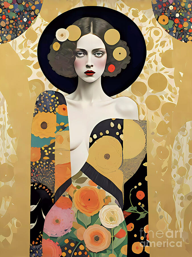 Golden Hour High Fashion Model Painting by Ingo Klotz - Fine Art America