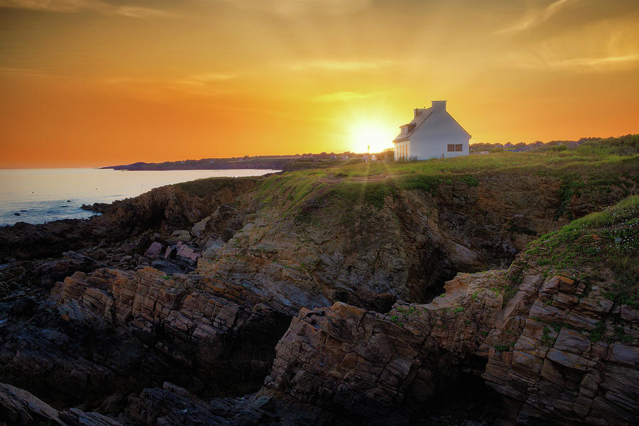 Golden Hour in Brittany - C1506-1979-GLA Photograph by Jordi Carrio Jamila