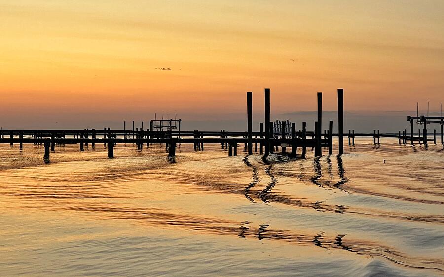 Golden Hour on the Apalachee Bay Photograph by Carla Parris