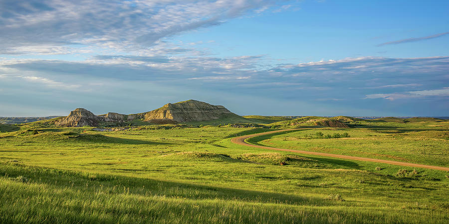 Golden Hour Over the Green Grasses of the North Dakota Badlands Photograph by Mary Tastad Golden Hour Over the Green Grasses of the North Dakota Badlands Photograph by Mary Tastad