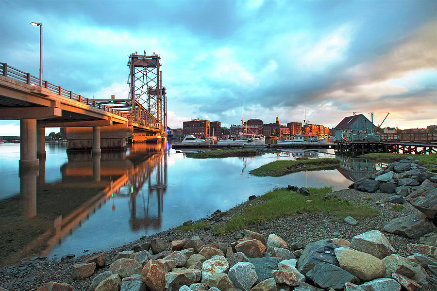 Sunset Photograph - Golden Light in Portsmouth by Eric Gendron